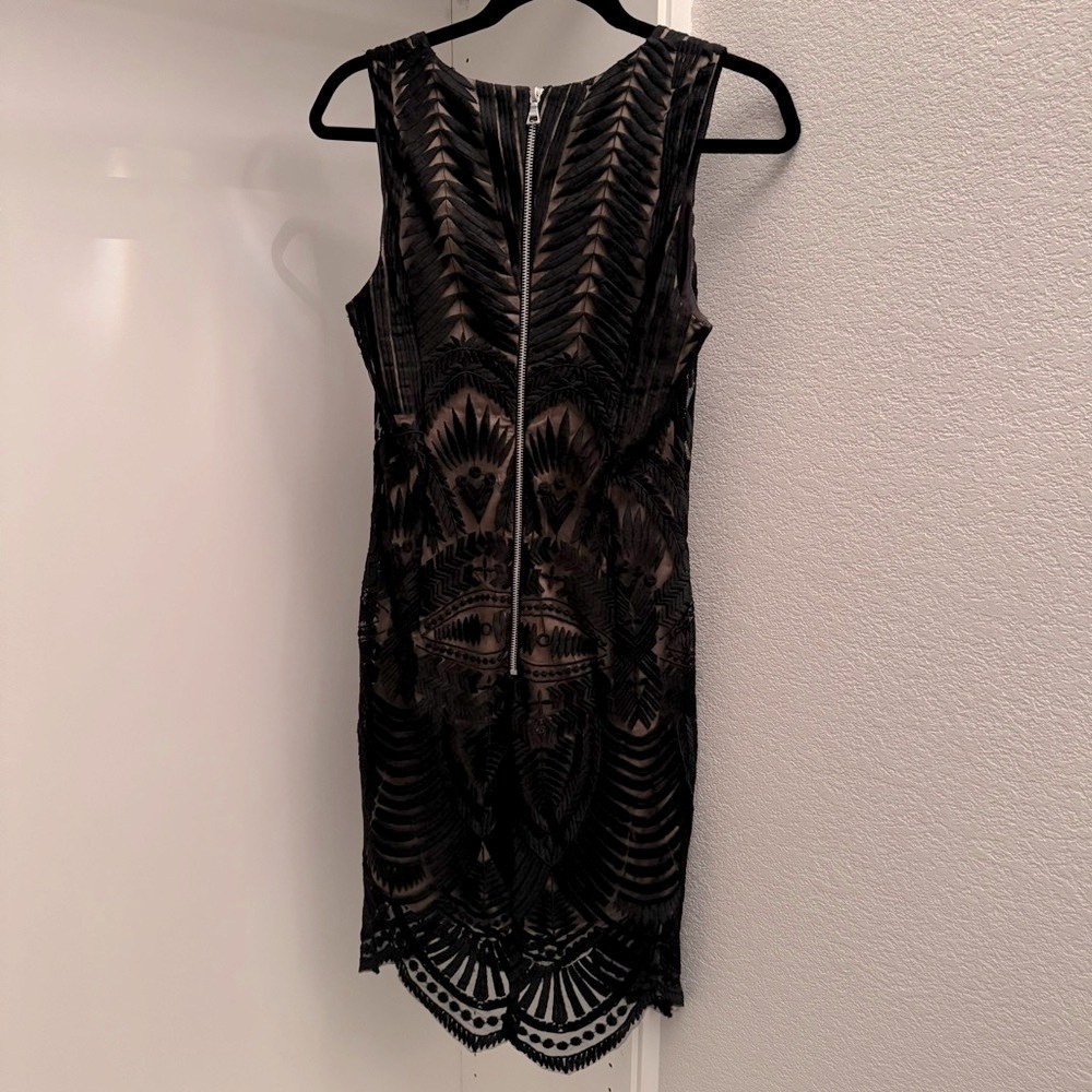 Bardot Black and Tan Mini Dress - Picture 2 of 4